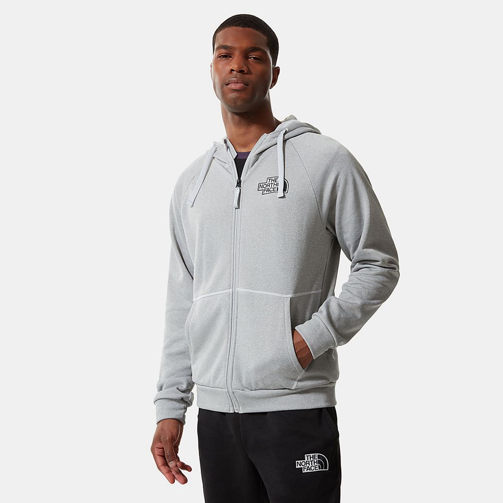 The North Face Hoodie Mens Australia - The North Face Exploration Zip-Up  Light Grey (CST-358910)